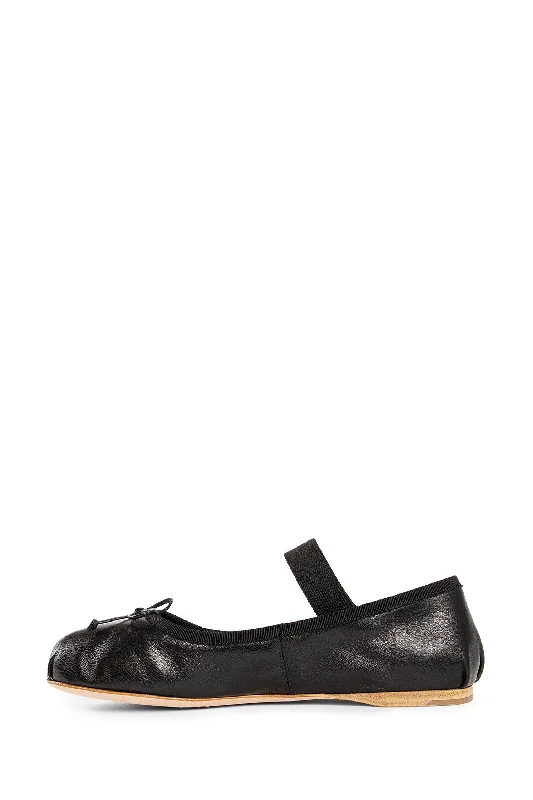 MIU MIU WOMAN BLACK FLATS