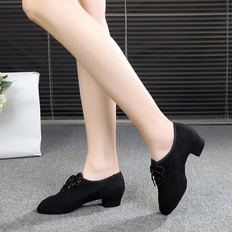 Women's  Suede 3.5cm Heels Teaching & Practice Shoes Ballroom Dance Shoes